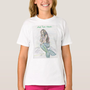 Camiseta Pequena Sereia Fairytales Fantasy Art T-Shirts