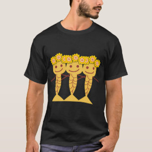 Camiseta Pequena Sereia Girassol
