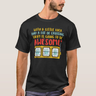Camiseta Pequena Sorte Muito Cruzando Hoje Incrível Cruzeir