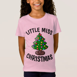 Camiseta PEQUENA SRA. CHRISTMAS Engraçada Meninas T-Shirts