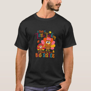 Camiseta Pequena Turquia Irmã Gira Grande Caiu no Outono Gr