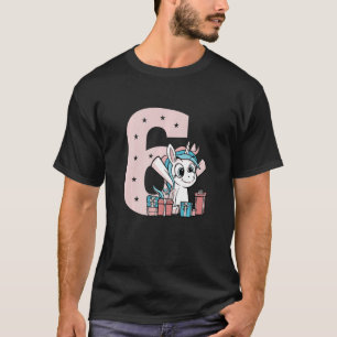 Camiseta Pequenas Crianças Bonitas do Unicórnio Sexto Anive