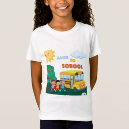 Camiseta Pequenas Meninas Voltam Ao T-Shirt Da Escola