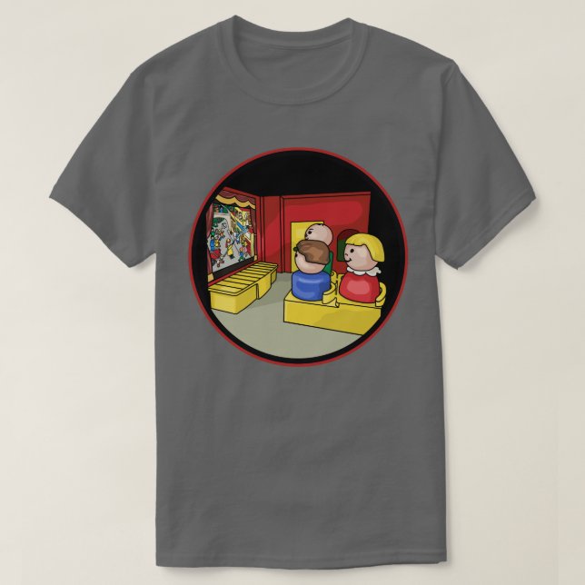 Camiseta Pequenas Pessoas Nos Filmes (Frente do Design)