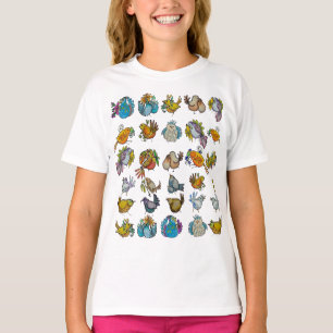 Camiseta Pequenas Plantas em Vasos & Pássaros