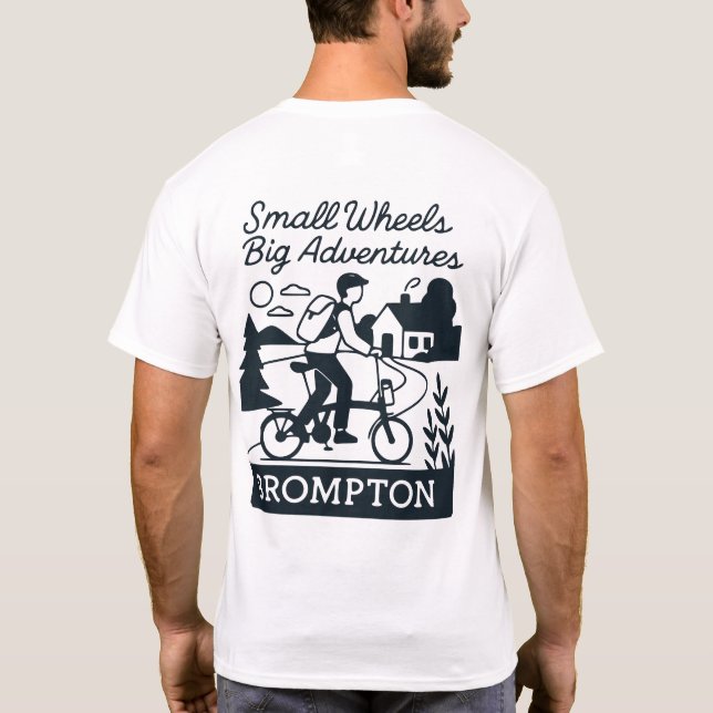 Camiseta Pequenas Rodas Grandes Aventuras - Eu Amo Meu Brom (Verso)