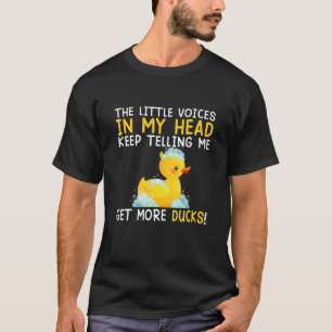 Camiseta Pequenas Vozes Ganham Mais Patos Engraçados Pato
