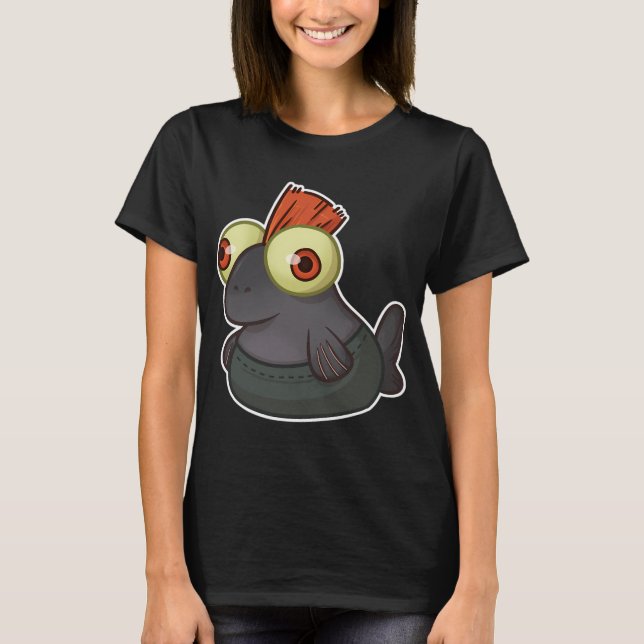 Camiseta Pequeno Amigo Salmão (Frente)