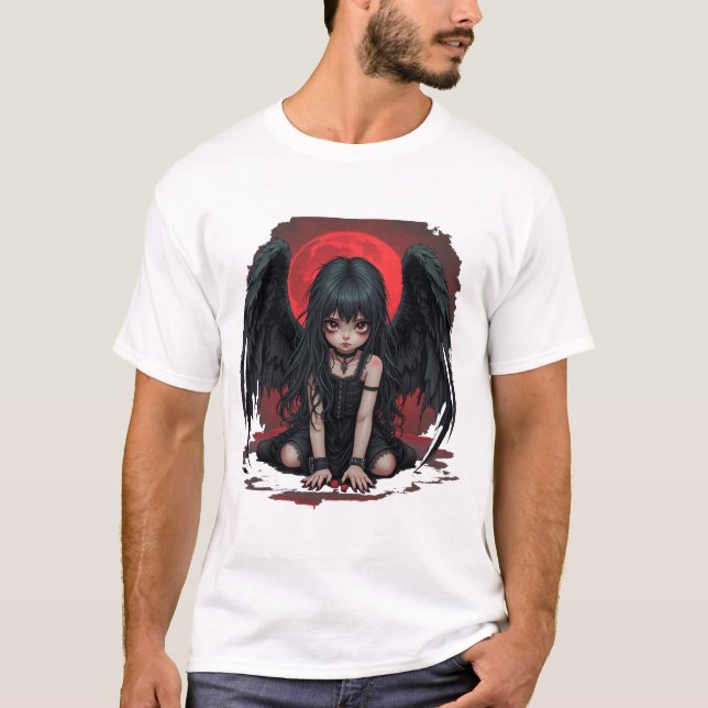 Camiseta pequeno anjo fantasma (Frente)
