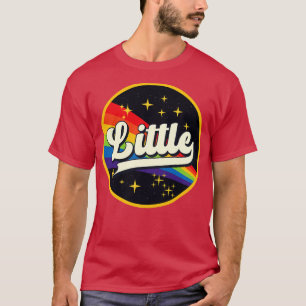 Camiseta Pequeno Arco-Íris No Estilo De Vintagem Espacial
