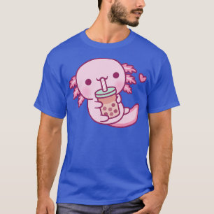 Camiseta Pequeno Axolotl Bonito Adora Chá De Bolha