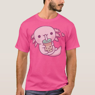 Camiseta Pequeno Axolotl Bonito Adora Chá De Bolha