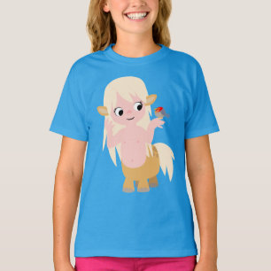Camiseta Pequeno Cartoon Bonito Centausto Crianças T-Shirt