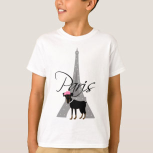 Camiseta Pequeno chien à Paris do Le