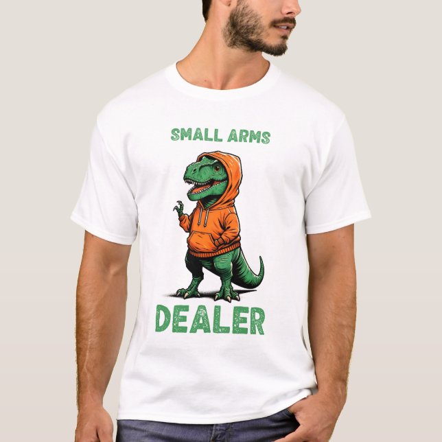 Camiseta Pequeno Comerciante de Armas Dino (Frente)