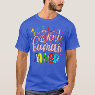 Camiseta Pequeno Dia de Tamer Humano Cuidando Engraçado Jar