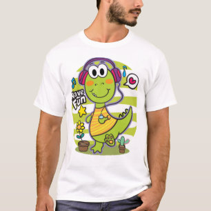 Camiseta Pequeno dinossauro bonito