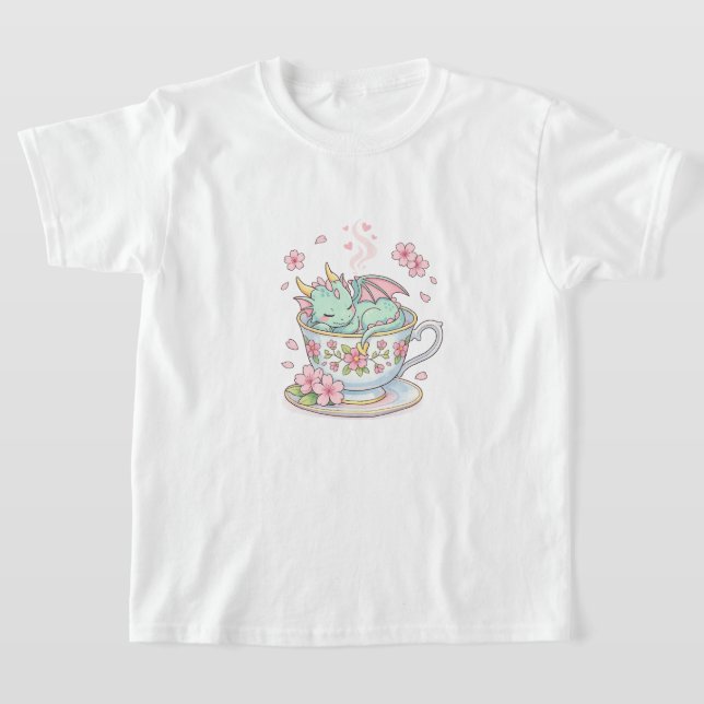 Camiseta Pequeno Dragão do Chá (Postura )