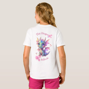 Camiseta Pequeno Dragão, Grande Atitude – Kawaii Bebê Dragã