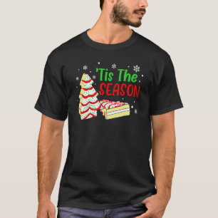 Camiseta Pequeno É a Temporada Bolo de Natal em Forma de Ár