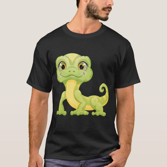 Camiseta Pequeno e Verde Répteis do Iguana (Frente)