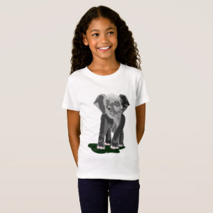 Camiseta Pequeno Elefante Bonito - Pintura