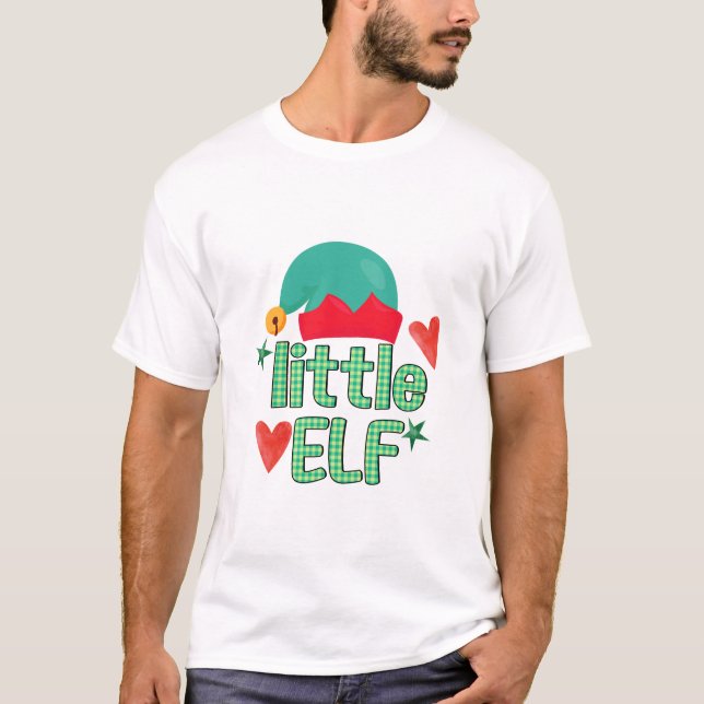 Camiseta Pequeno Elf Xmas com T-Shirt (Frente)