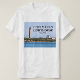 Camiseta Pequeno farol de Manan, t-shirt de Maine