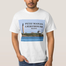 Camiseta Pequeno farol de Manan, t-shirt de Maine