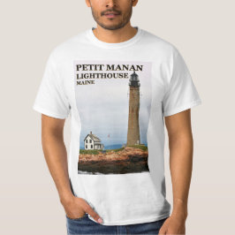Camiseta Pequeno farol de Manan, t-shirt de Maine