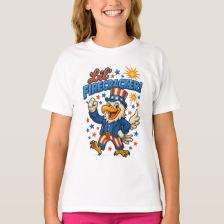 Camiseta  Pequeno Fogos de Artifício Águia Clássica Liberda