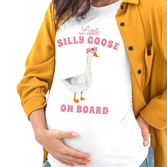 Camiseta Pequeno Ganso Bobo a Bordo (Criador carregado)