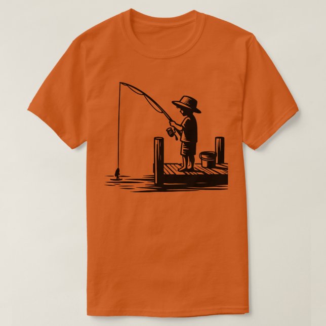 Camiseta Pequeno Garoto Pescado Sujeira (Frente do Design)