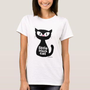Camiseta Pequeno Gatinho de Gato Negro