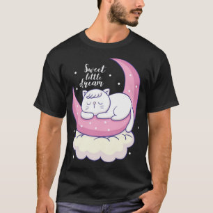 Camiseta Pequeno gato bonito dormindo