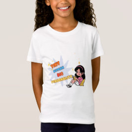 Camiseta Pequeno Humano Grande Personalidade Garotas Divert