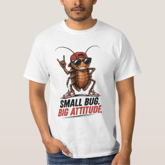 Camiseta Pequeno inseto. Grande Atitude. | Barata Divertida
