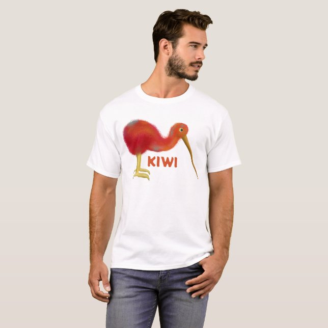 Camiseta Pequeno kiwi marrom (Frente Completa)