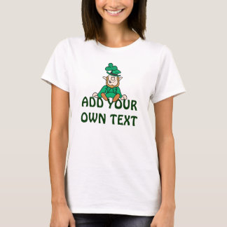 Camiseta Pequeno Leprechaun - Adicione Seu Próprio Texto