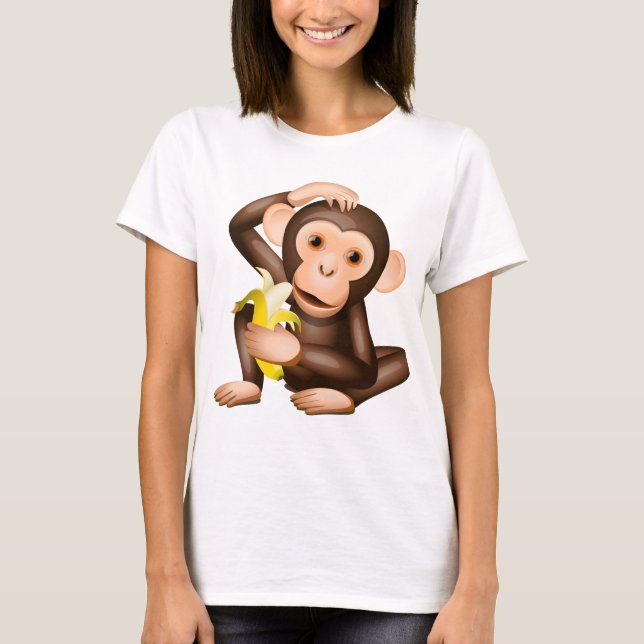 Camiseta Pequeno macaco (Frente)