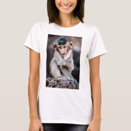 Camiseta Pequeno Macaco Bonito - Design divertido e Adoráve