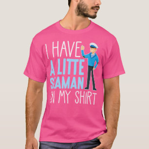 Camiseta Pequeno Marinheiro Barco à Vela Cota Pescador