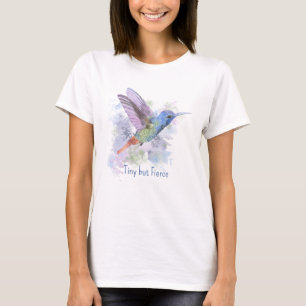 Camiseta Pequeno, mas feroz, citação rufosa, uva-pássaro