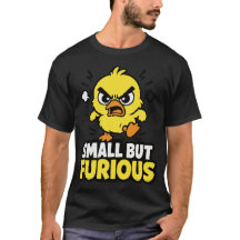 Pequeno Mas Furioso Pato Amarelo Zangado Sarcastic
