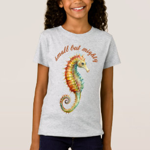 Camiseta "Pequeno mas poderoso", Impressão Animal, Crianças