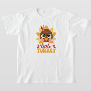 Camiseta Pequeno Menino Peru Kids Dia de Ação de Graças
