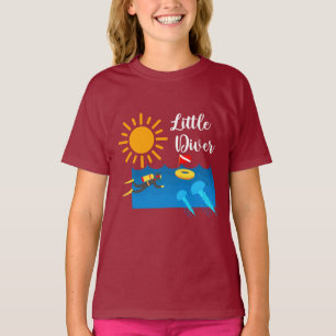 Camiseta Pequeno mergulhador com água-vivas - T-Shir básico