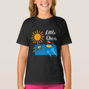Camiseta Pequeno mergulhador com água-vivas - T-Shir básico