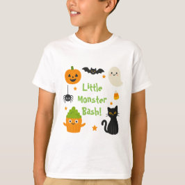 Camiseta Pequeno Monstro Bash Halloween - Bonito Spooky -