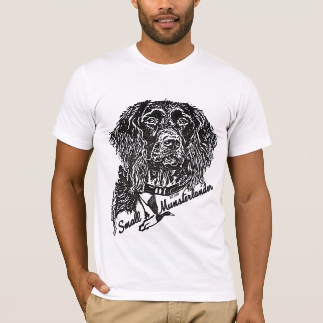 Camiseta Pequeno Munsterlander (logótipo) (Frente)